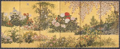 Blumen und Schmetterlinge von Tawaraya Sotatsu